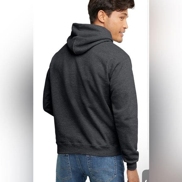 Hanes Men's Charcoal Hoodie Size 4XL - Picture 2 of 5